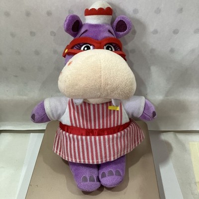 Doc McStuffins Nurse Hallie Hippo Plush Doll Stuffed Toy 9'' Disney Jr. Just Play