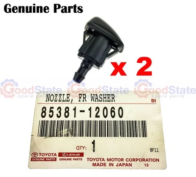 Genuine Toyota LandCruiser 100 Series HDJ Windscreen Spray Washer Jet Nozzle x2 - Image 1 of 4