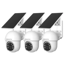 ARCCTV 4MP 360°PTZ Solar Security Cameras Wireless,2.4/5G Dual Band WiFi6| IP66