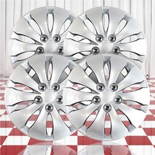 16 Push-on Silver Hubcaps For 2008-2012 Honda Accord Qty Four