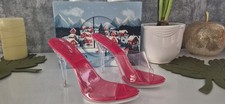 High Heel Pantoletten Transparent