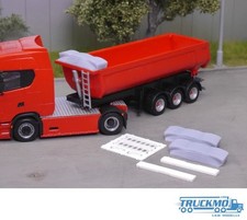 Elbe-Modell Bausatz 2x Plane gerafft und Leiter passend für Thermo Mulde EM623