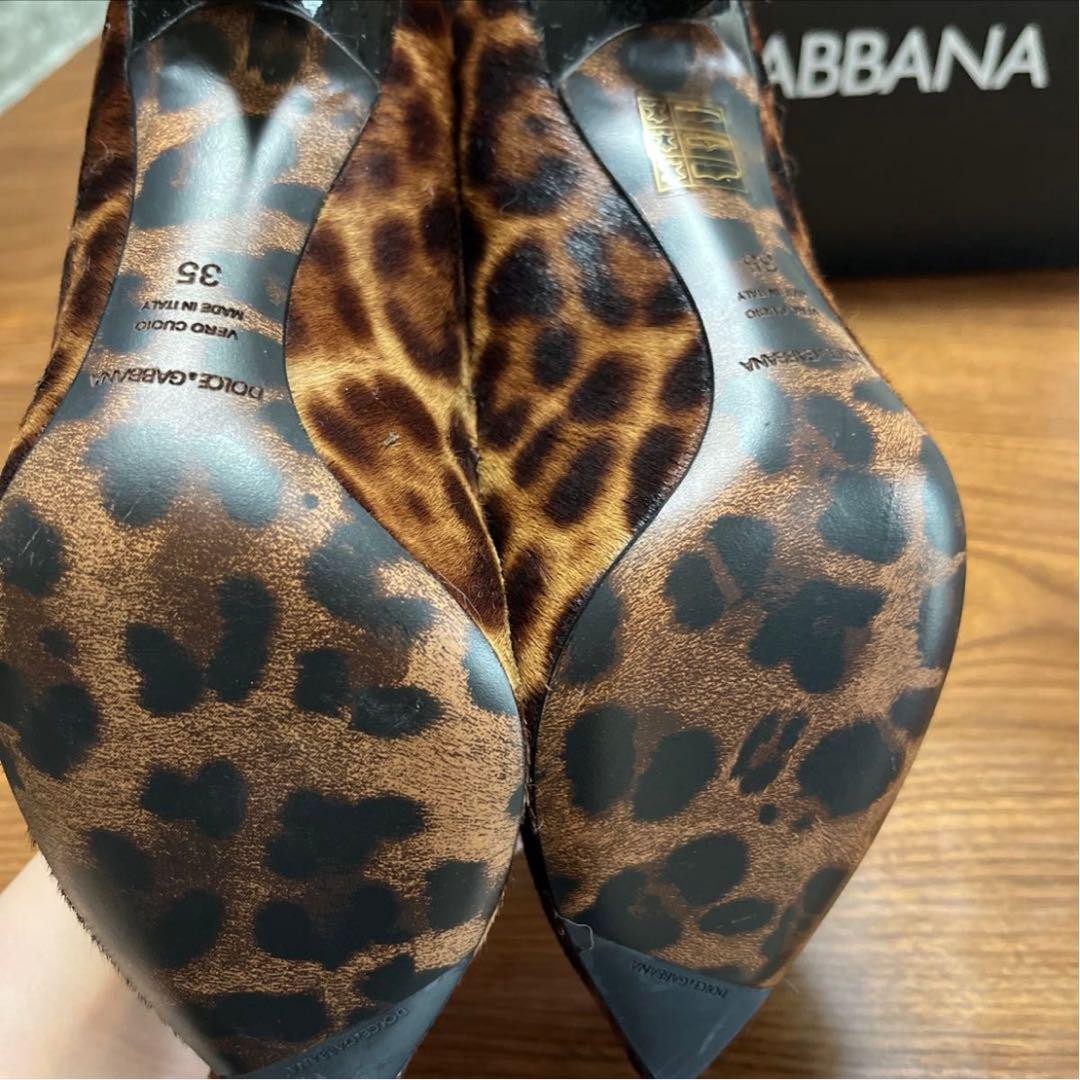 Dolce&Gabbana donna 5.5US leopardato tacco alto Decoletta stile pony quasi mai