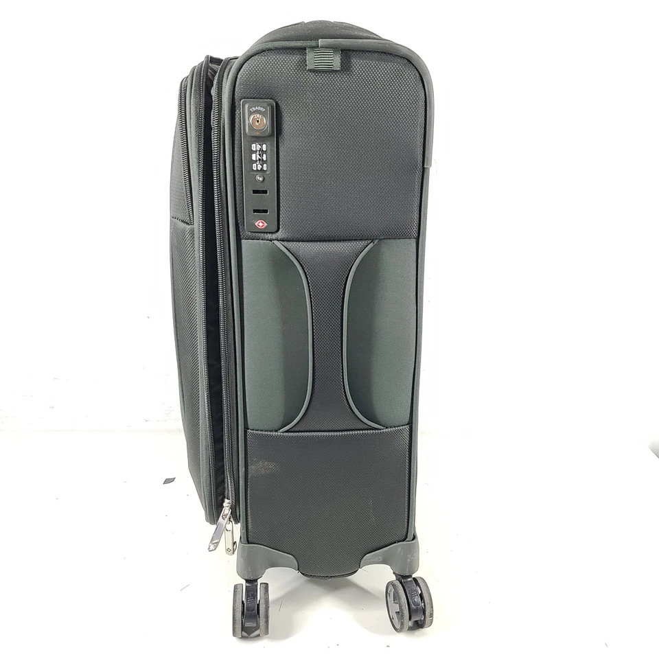 Samsonite 21" D'Lite Spinner Carry On Cabin Soft Shell Luggage TSA Lock Green - Image 2 of 4