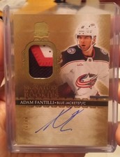 Adam Fantilli 2023-24 The Cup Signature Materials Rookies RPA Patch AUTO RC /99