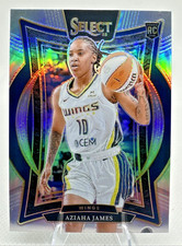 Aziaha James 2025 Panini Select WNBA - Concourse #76 Silver Prizm (RC) Wings
