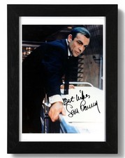 Sean Connery Signed Autograph PHOTO Pre Print 6x4/A4/ Framed James Bond