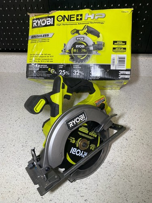 #ad #ad RYOBI 18V HP Brushless Compact 6 1 2 inch Circular Saw PSBCS01B READ BIO $64.99