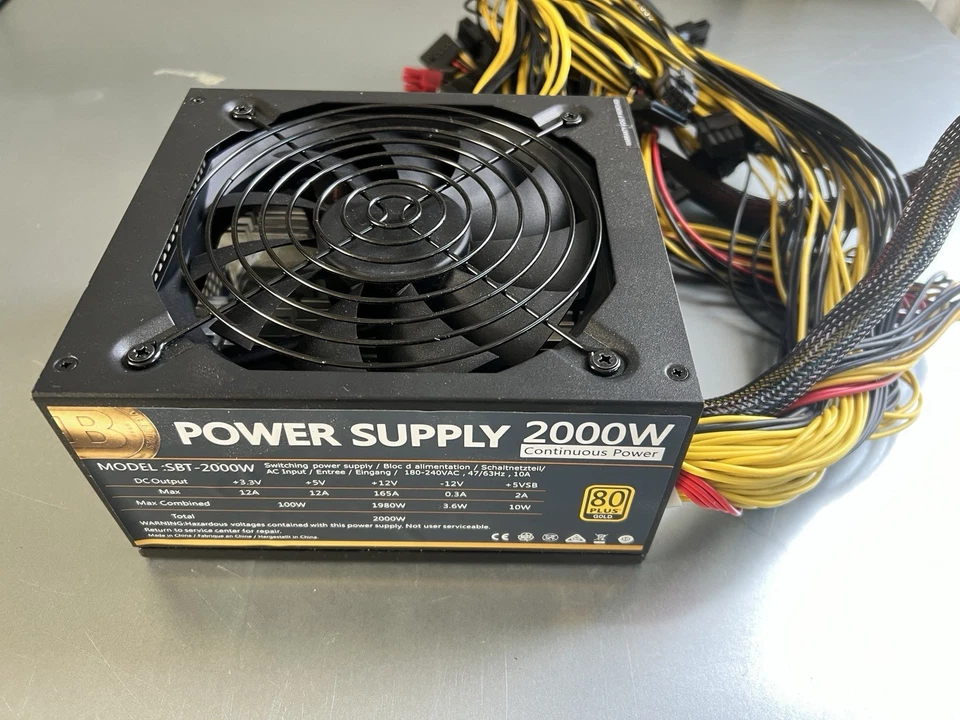 2000W 80+ Gold ATX Power Supply - Brand new - image 4 of 4