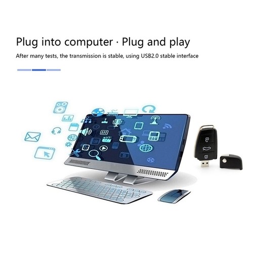 2X(USB Flash Drive Car Key Memory Stick USB Drive USB2.0 Stick for Desktop7705 - Photo 5/10