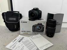 Canon EOS 1300D DSLR Camera with 2 lens bundle - FANTASTIC CONDITION