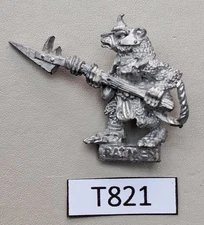 GW 1985 Skaven Ratmen Clan Rat with Halberd - (T821)  Metal