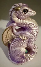 Windstone editions Lavender Pearl Bantam Dragon Statue