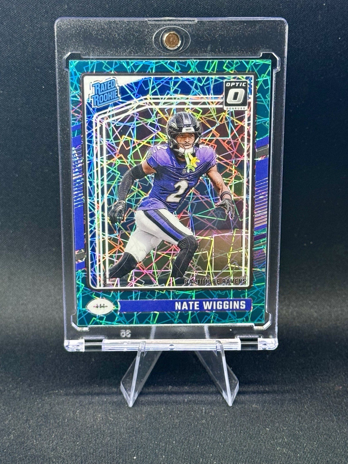 2024 Panini Donruss Optic Nate Wiggins Rated Rookie Teal Velocity SSP #281 (RC)