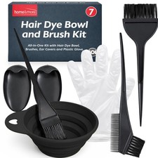 7PCS Hair Dye Kit | Colouring Bleaching Mixing Bowl and Brush Set Comb Tinting