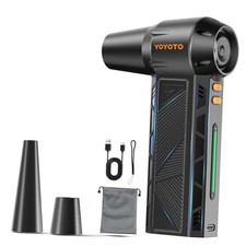 Compressed Air Duster, 300000RPM Powerful Electric Air Duster Black