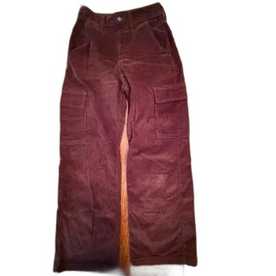 Hollister Ultra High-Rise Baggy Corduroy Cargo Pants Brown W26