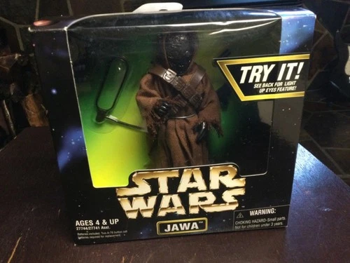 STAR WARS 6" Action Collection Light Up Eyes Jawa Action Figure KENNER 1997