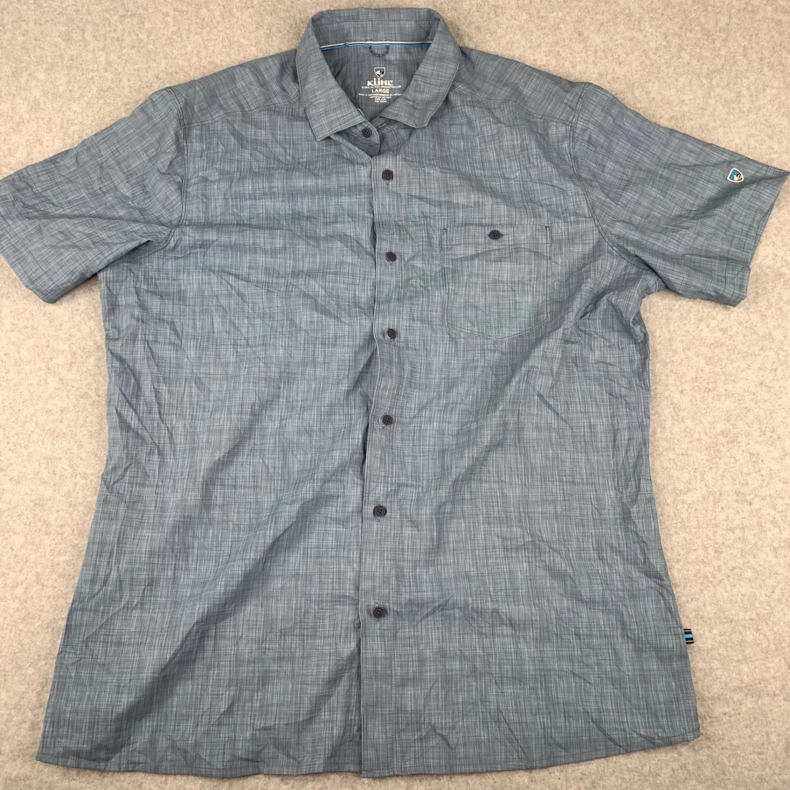KUHL Button Down Shirt Mens Large Blue Short Sleeve Plaid Outdoor Hiking
Opens in a new window or ta