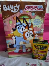 NEW BLUEY coloring  activity book  Crayolas
