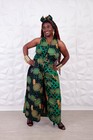 Afican Print Jumpsuit GREEN — photo 2