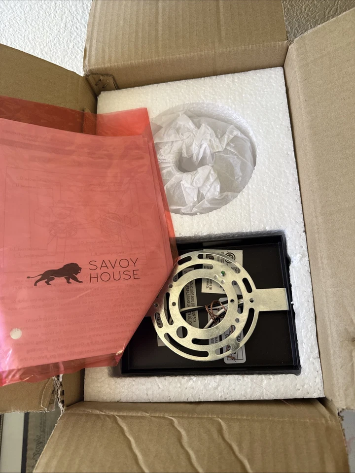 Aplique de baño Savoy House 9-4030-1 negro octava 5" W Foto 3 de 3