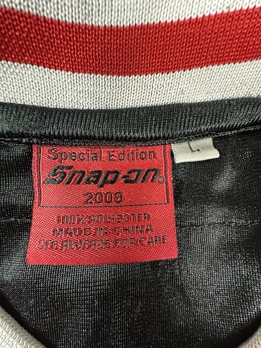Snap-on Jersey Men's Large Black Mesh Special Edition 2009 #1 Casual Collectible - Picture 7 of 14