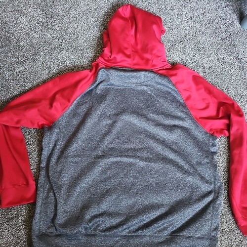 NHL Chicago Blackhawks Red/Gray Embroidered Size XL Hooded Sweatshirt - Picture 7 of 7