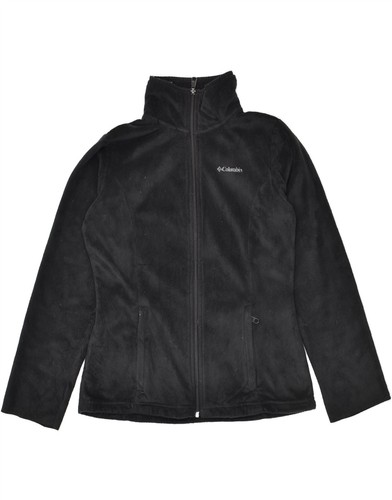 COLUMBIA Womens Fleece Jacket UK 10 Small Black Polyester BC47
