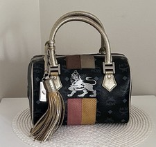 AUTH MCM Black Limited Edition Visetos Prince...