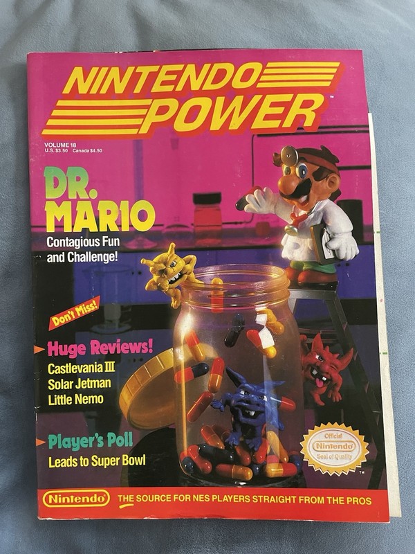 Nintendo Power Volume 18 1990 Dr Mario 