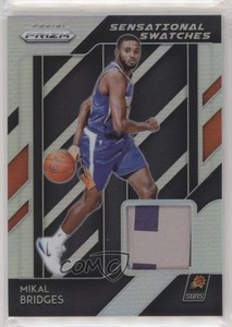 2018-19 Panini Prizm Sensational Swatches Prime /10 Mikal Bridges #90 Rookie RC