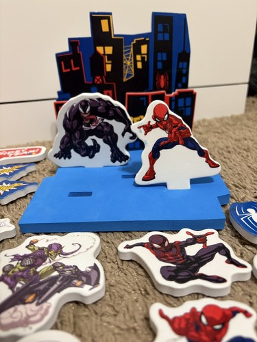 Marvel Spiderman Foam Bath Tub Activity Set Spider-man Gwen Miles Venom - Picture 5 of 9