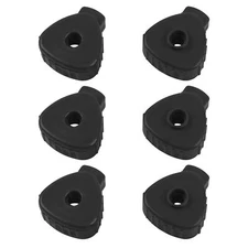 6Pcs Plastic Quick-set Cymbal Nut Compatible with Percussion Drum Kit Black