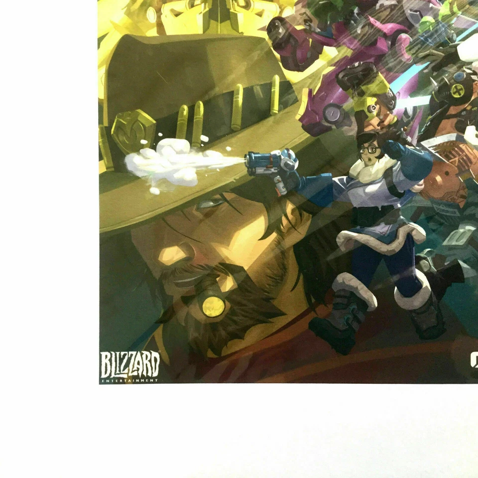 Overwatch Limited Edition Anniversary Art Blizzard COA Matted Collectible 20x13 - Image 4 of 4