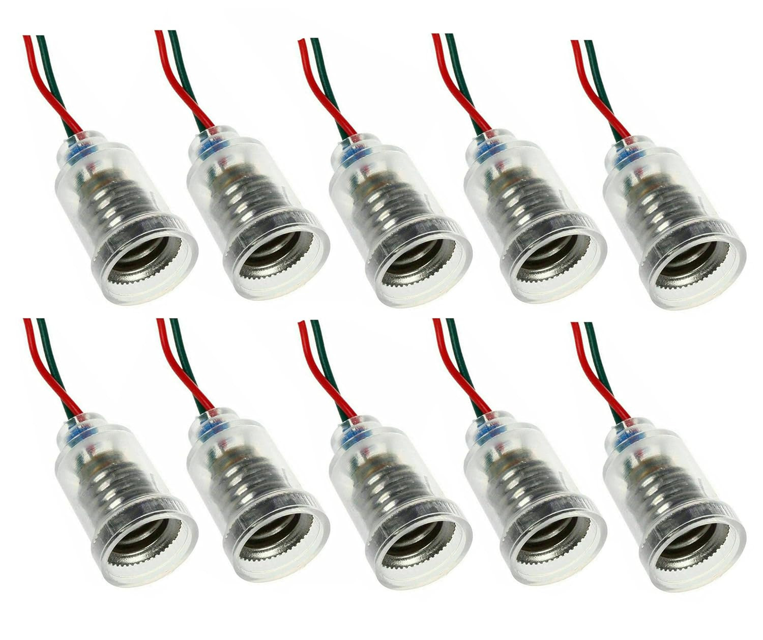 10X E10 Lamps Base E10 LED Screw-Mount Small Bulbs Holder E10 Light Base
