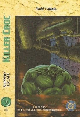 Marvel OVERPOWER DC Killer Croc Slippery Escape special
