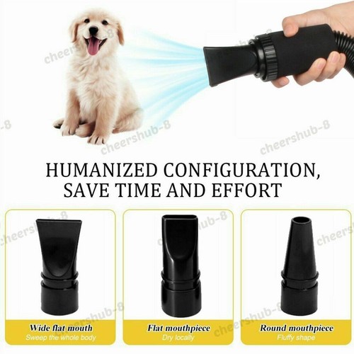 Pet Dog Cat Hair Dryer 2800W Grooming Blow Speed Hairdryer Blower Heater (Pink) - Foto 8 di 10