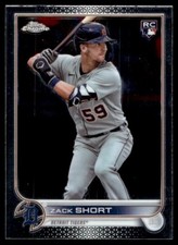 2022 Topps Chrome Sonic Zack Short Rookie G57 Detroit Tigers #86