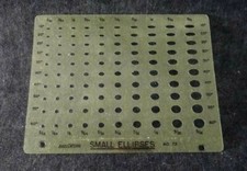 Vintage Berol RapiDesign No. 73 Small Ellipses Template