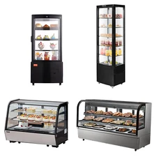 28-78" Commercial Refrigerated Display Case Bakery Cake Showcase w/LED 3-32Cu.ft