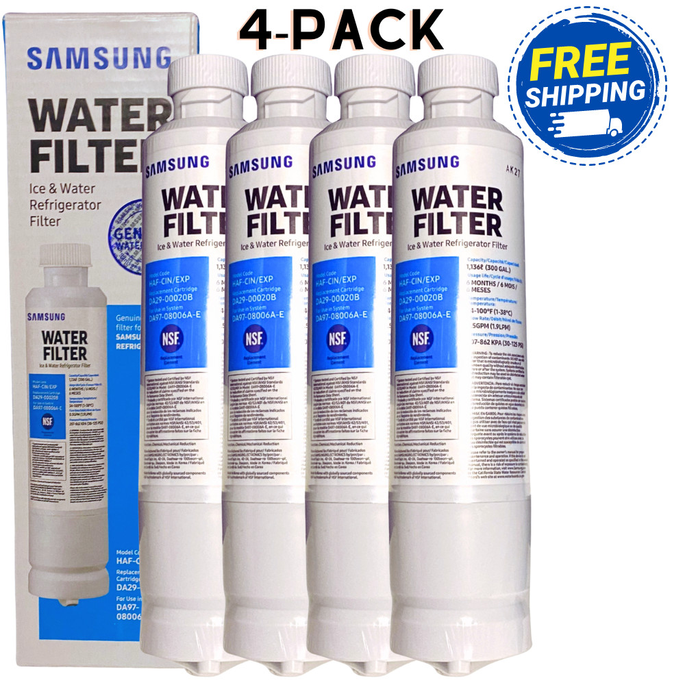 4-Pack DA29-00020B Samsung HAF-CIN/EXP Refrigerator Water Fi