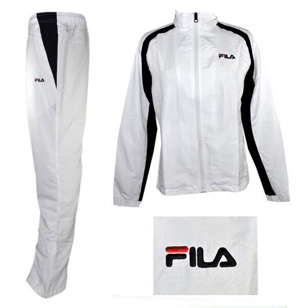 Fila Damen Tracksuit Sport Anzug Ladies Jogging Fitness Training Weiss Schwarz Gunstig Kaufen Ebay