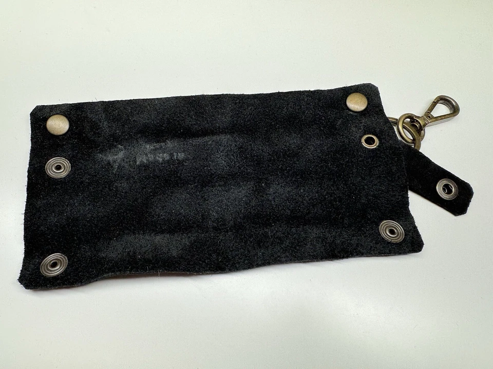 Llavero bolsa tubo cuero genuino hecho en italia Foto 4 de 4