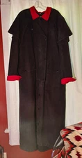 SADDLESMITH OUTFITTERS By Action, Cowboy Duster, Large, Vtg, Black/Red, EUC