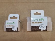 Clever Pots, pot wall  bracket. for 20cm / 30cm pots. only £4.99  4 x packs. 