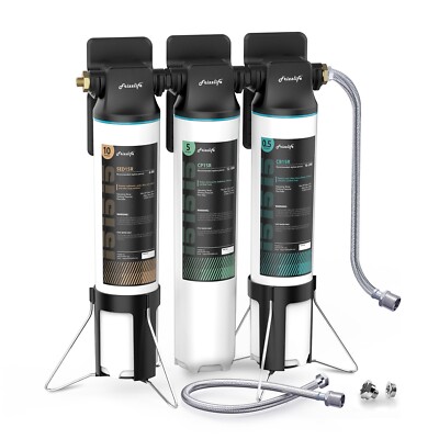 Frizzlife TW15 Under Sink Water Filter System, NSF/ANSI 53&42 Certified Elements