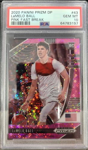 LaMelo Ball [Fast Break Pink] #43 2020 Panini Prizm Draft Picks card