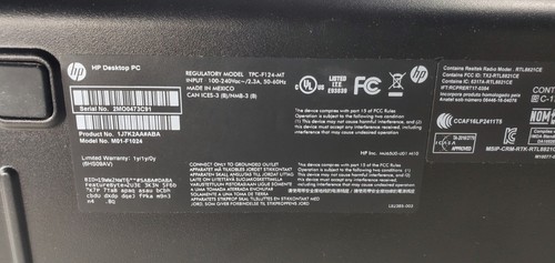 HP Desktop AMD Ryzen 7 4700G 32GB RAM 1TB SSD AMD Radeon Graphics Win11 Black - Picture 4 of 9