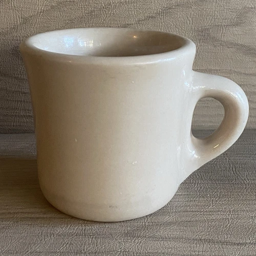 Vintage TEPCO Sunglow Restaurant Ware China Tan Tall Taper Cup Heavy Mug
